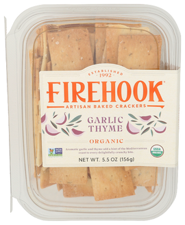 Organic Garlic Thyme Baked Crackers - 5.5 OZ