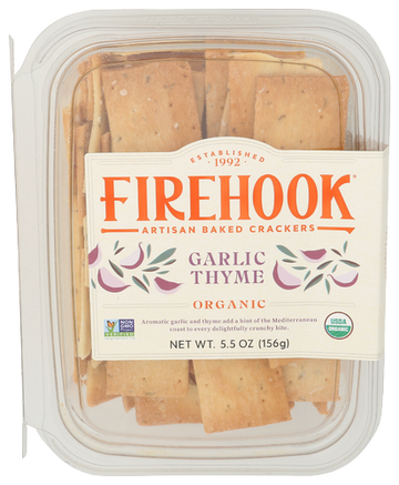 Organic Garlic Thyme Baked Crackers - 5.5 OZ