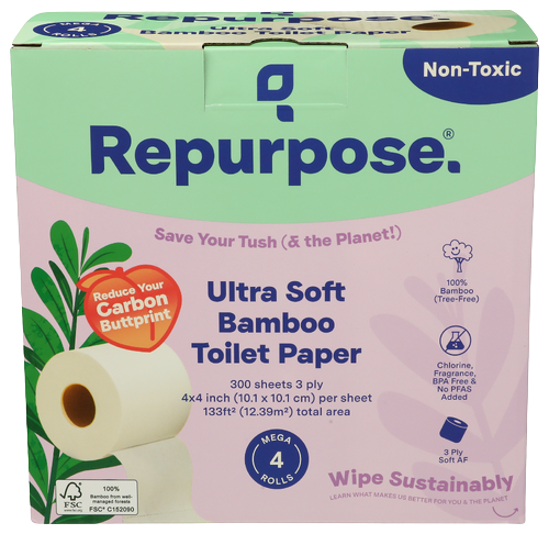 Repurpose Bamboo Bath Tissue - 4 PK