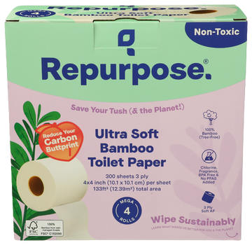 Repurpose Bamboo Bath Tissue - 4 PK