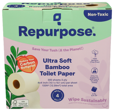 Repurpose Bamboo Bath Tissue - 4 PK