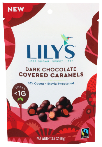 Lily's Dark Chocolate Caramels - 3.5 OZ