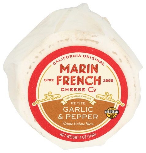 Marin French Petit Garlic & Pepper Cheese - 4 OZ