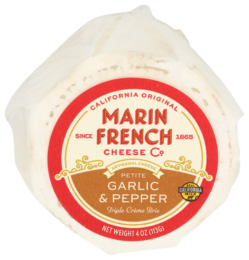 Marin French Petit Garlic & Pepper Cheese - 4 OZ