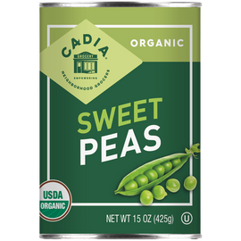 Cadia Organic Sweet Peas - 15 OZ