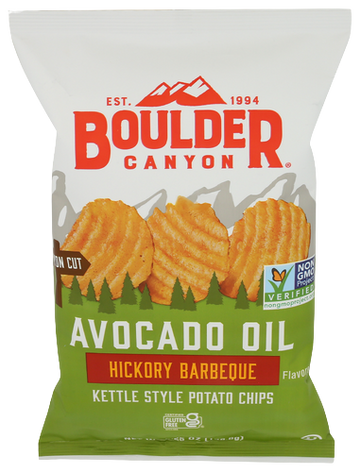 Boulder Canyon Hickory Barbeque Chips - 5.25 OZ