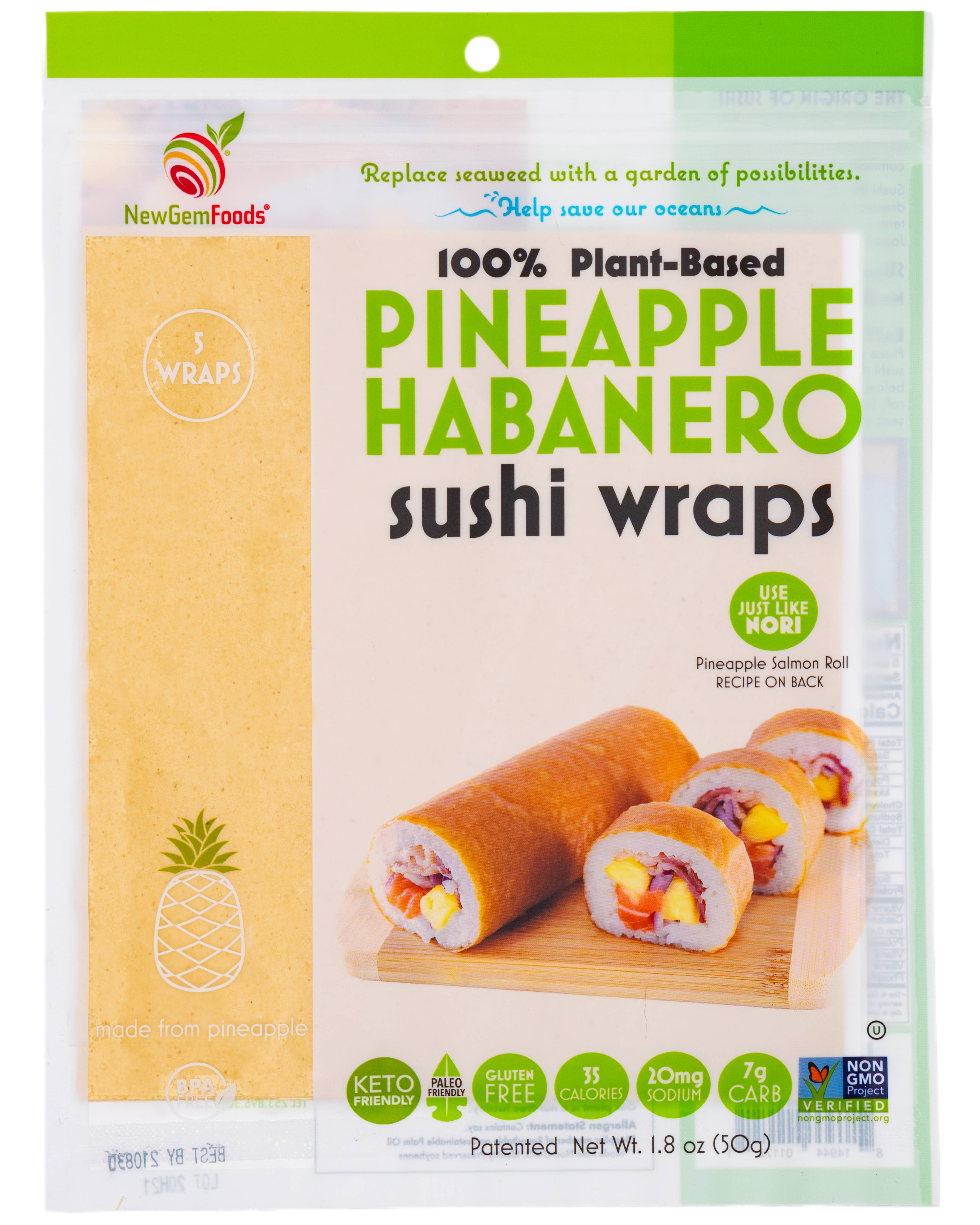 Pineapple Habanero - 5pk Sushi Wraps-1