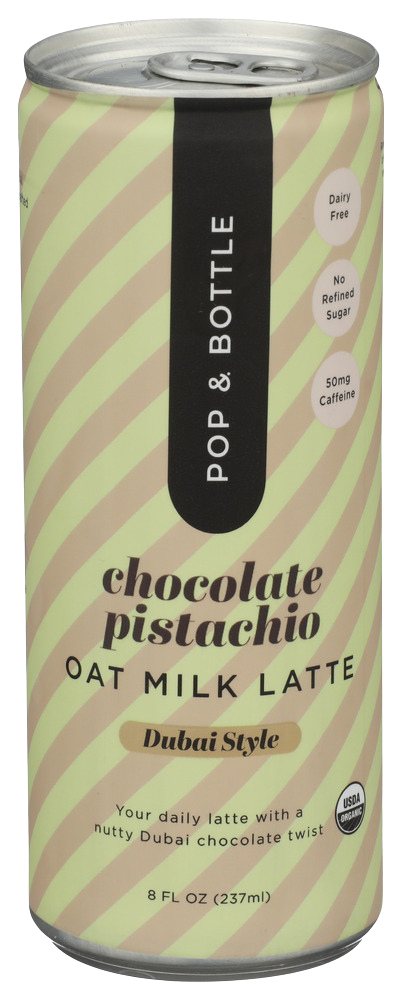 Pop & Bottle Chocolate Pistachio Oatmilk Coffee - 8 OZ