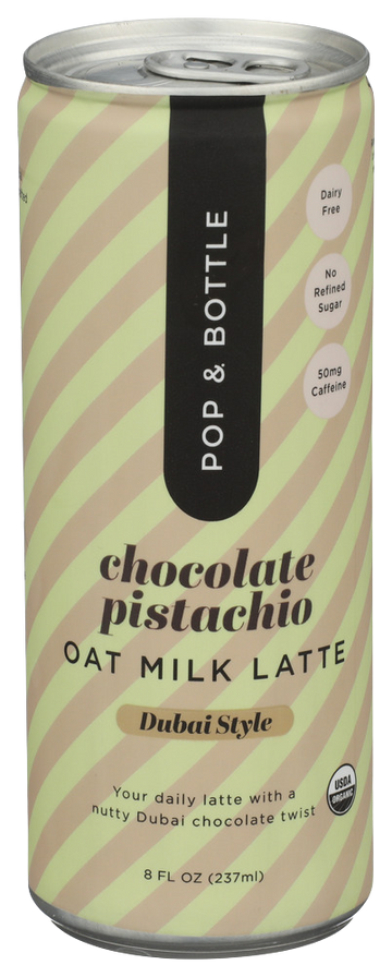 Pop & Bottle Chocolate Pistachio Oatmilk Coffee - 8 OZ