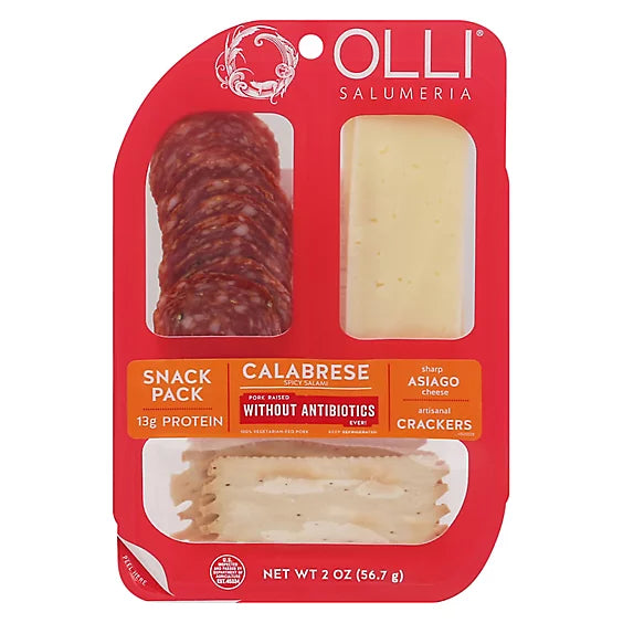 Olli Dry Calabrese Asiago Cheese Snack Pack - 2 OZ