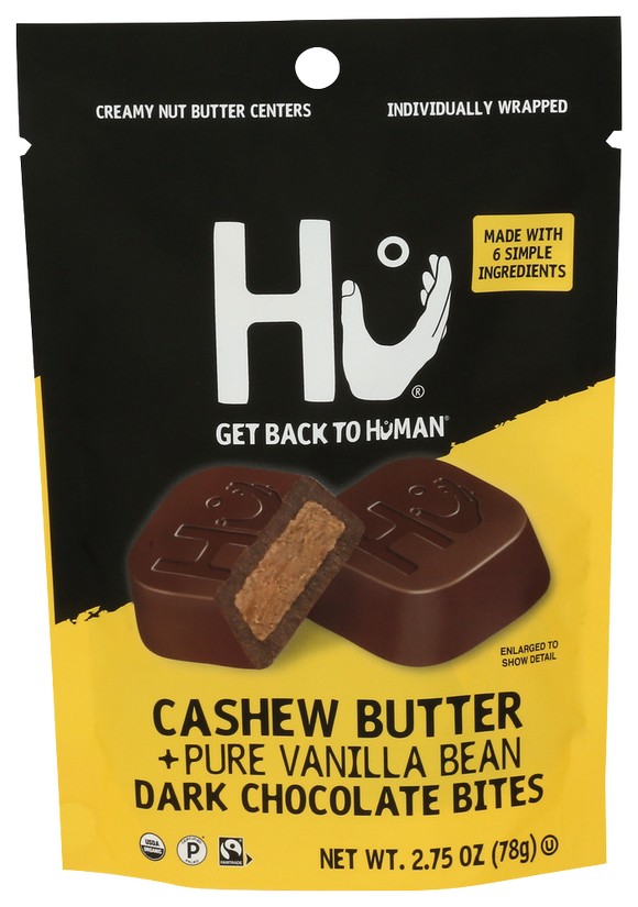 Hu Cashew Butter + Pure Vanilla Dark Chocolate Bites - 2.75 OZ