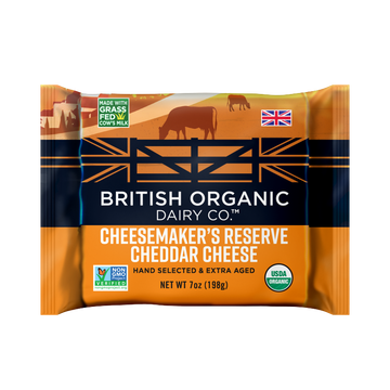 British Organic Cheesemaker's Reserve Cheddar Cheese - 7 OZ