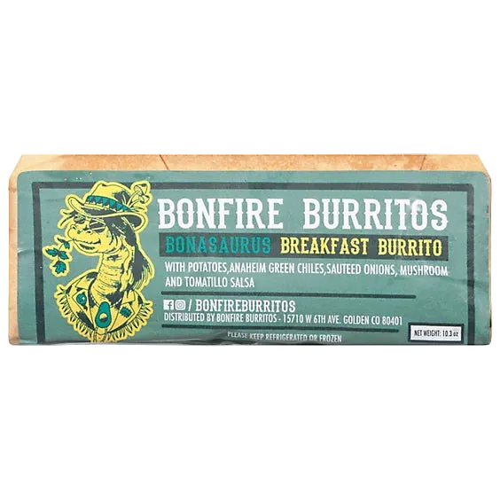 Bonfire Bonasaurus Breakfast Burrito - 10.3 OZ
