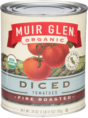 Organic Fire Roasted Diced Tomatoes - 28 OZ