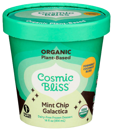 Organic Mint Chip Galactica Ice Cream - 14 FO