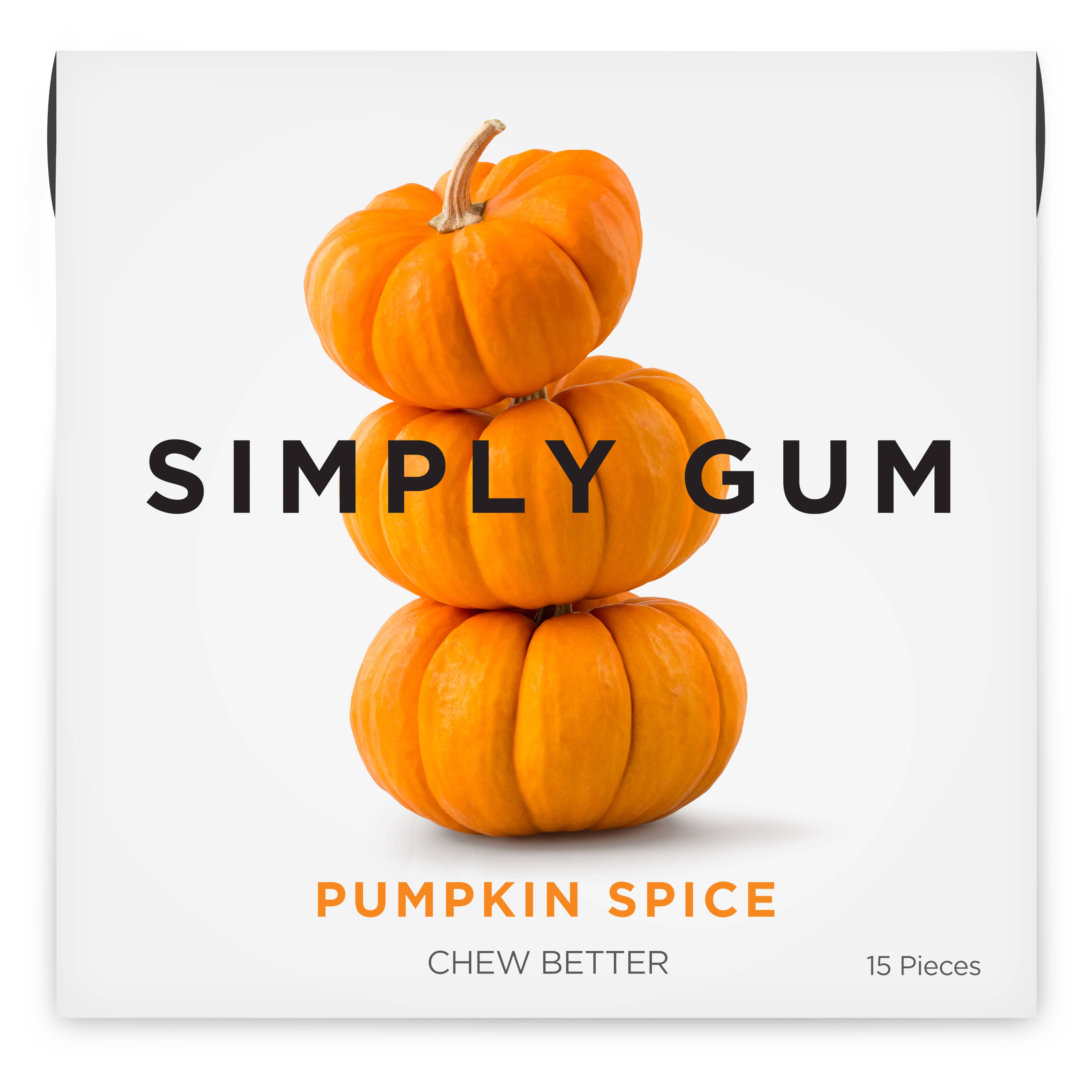 Pumpkin Spice Natural Chewing Gum - 15 PC