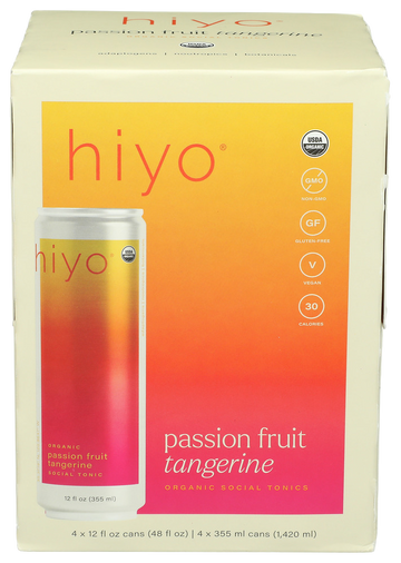 Hiyo Passionfruit & Tangerine Mocktail - 4 PK