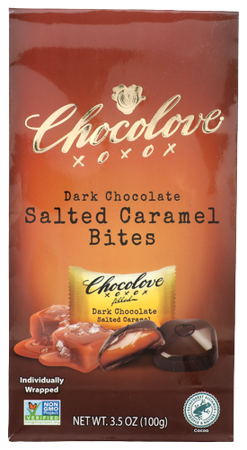 Chocolove Salted Caramel Dark Chocolate Bites - 3.5 OZ