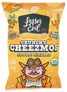 Lesser Evil Cowboy Cheddar Cheesmos - 7 OZ