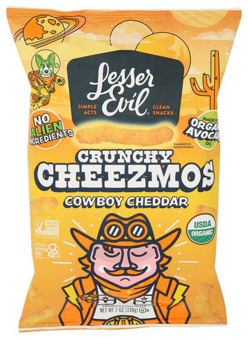 Lesser Evil Cowboy Cheddar Cheesmos - 7 OZ