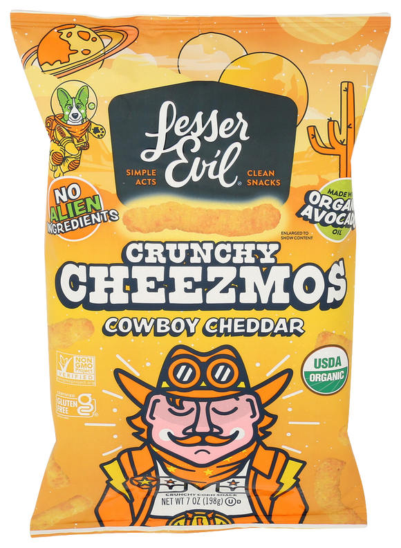 Lesser Evil Cowboy Cheddar Cheesmos - 7 OZ