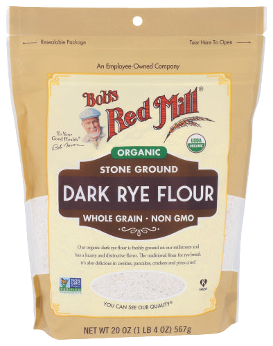 Organic Dark Rye Flour - 20 OZ
