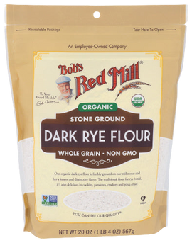 Organic Dark Rye Flour - 20 OZ