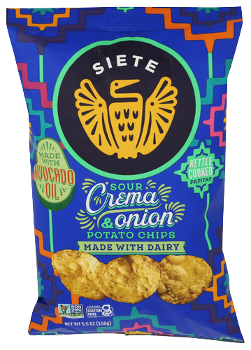 Siete Sour Cream & Onion Potato Chips - 5.5 OZ