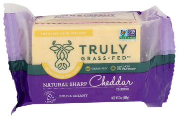 Truly Grass Fed Sharp Cheddar Cheese - 7 OZ