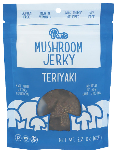 Pans Teriyaki Mushroom Jerky - 2.2 OZ