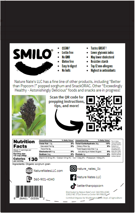 Organic Black Sorghum Grain - 15oz *NOT FOR POPPING*