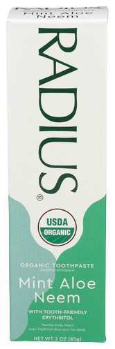 Radius Organic Mint Aloe Neem Toothpaste - 3 OZ