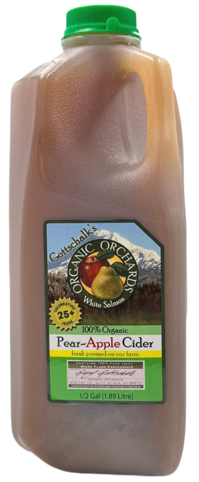 Organic Apple Pear Cider - 1/2 GALLON