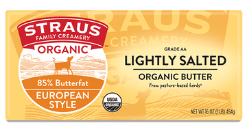 Straus Organic Lightly Salted Butter - 16 OZ
