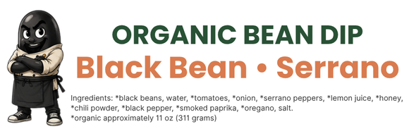 Juneau Natural Organic Black Bean Dip - 8 OZ