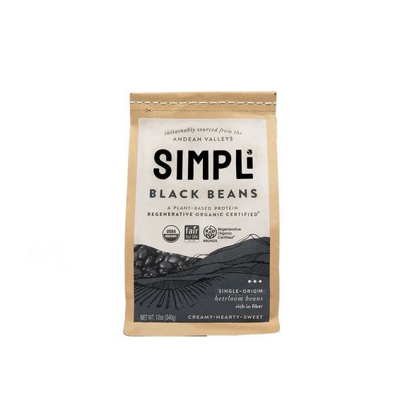 Simpli Organic Black Beans - 12 OZ