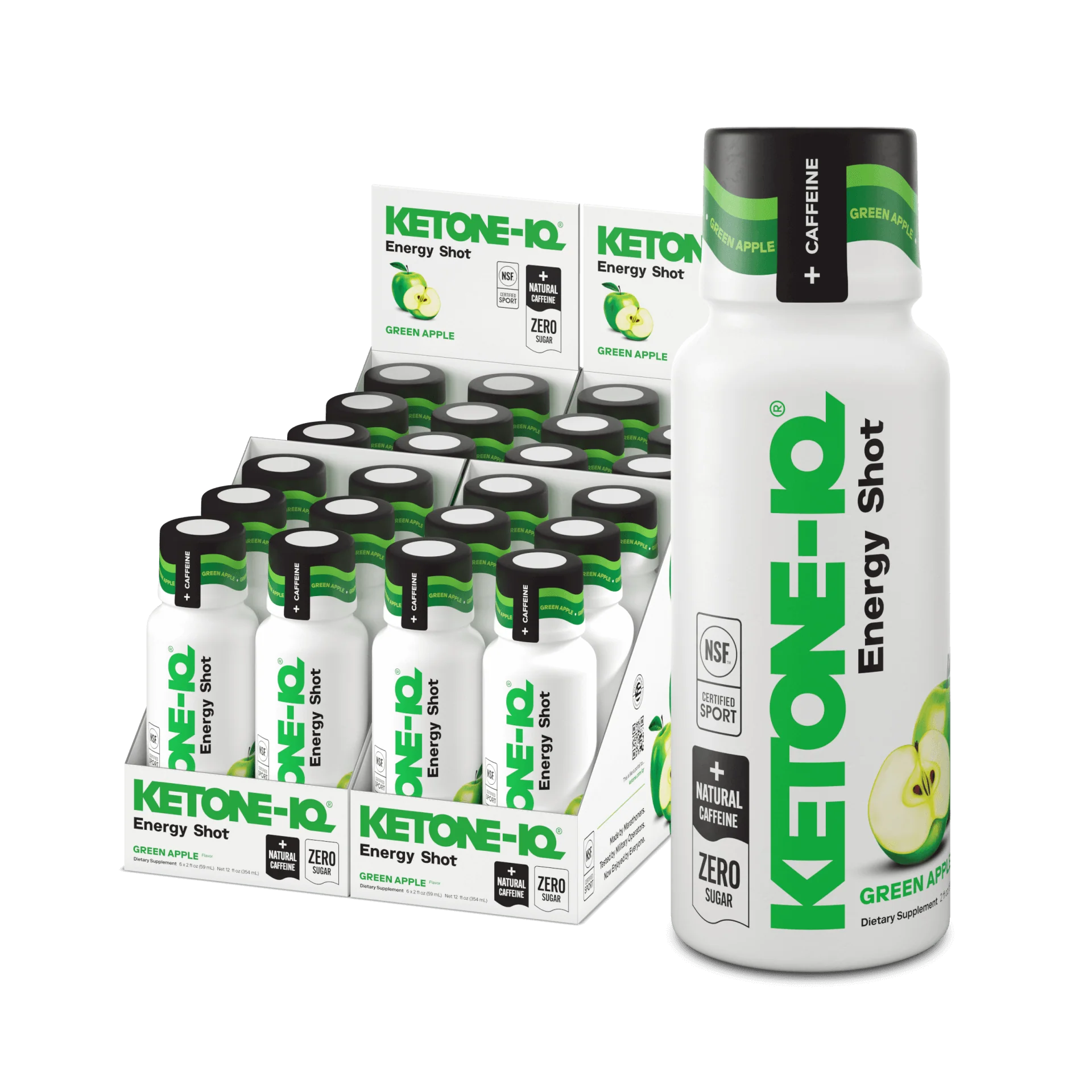 Ketone-IQ +Caffeine Green Apple Shot