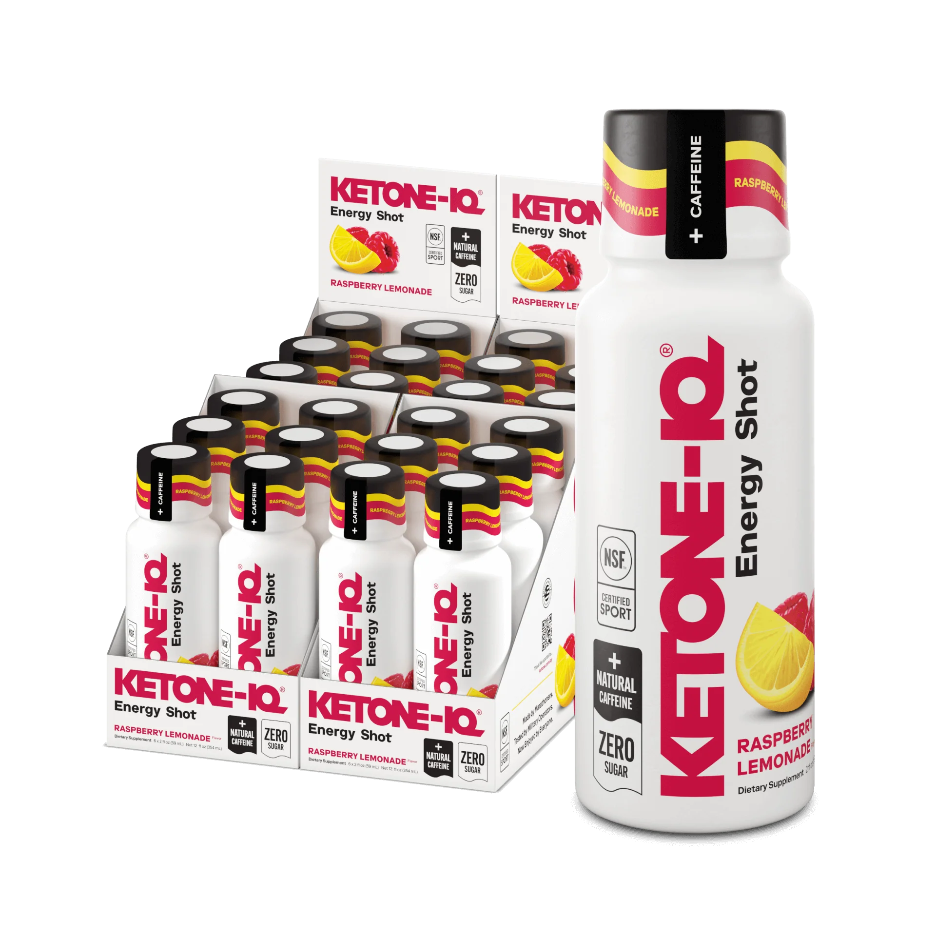 Ketone-IQ +Caffeine Raspberry Lemonade Shot