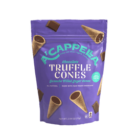 A'cappella Chocolate Truffle Cones - 2.45 OZ