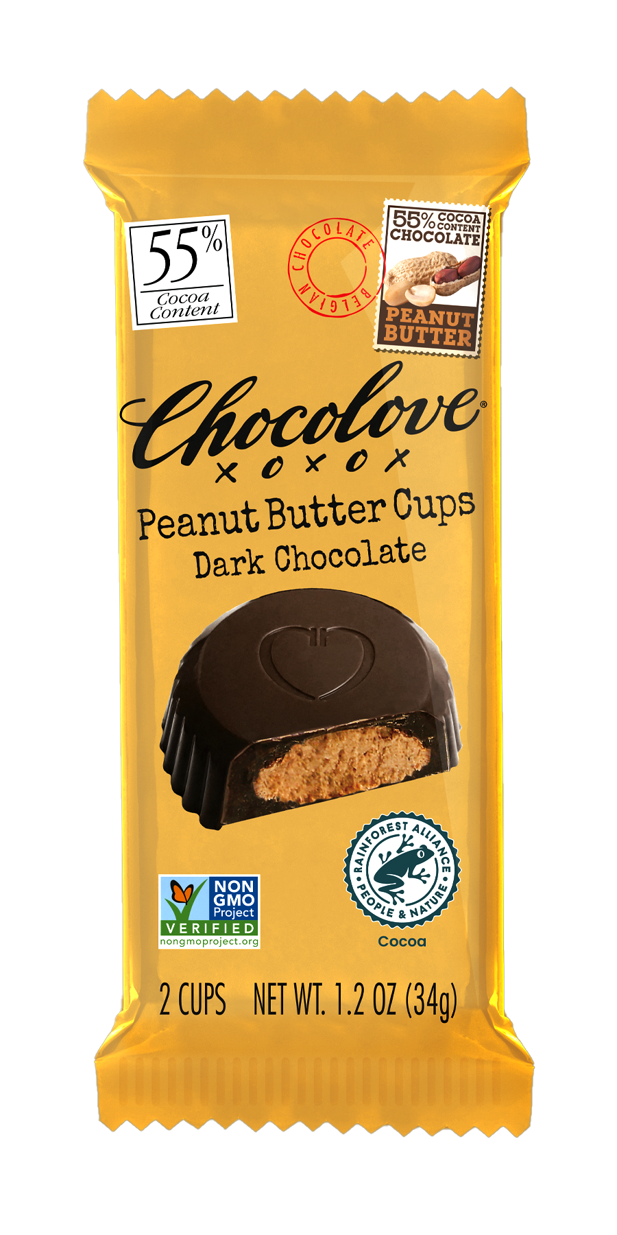 Dark Chocolate Peanut Butter Cups - 1.2 OZ