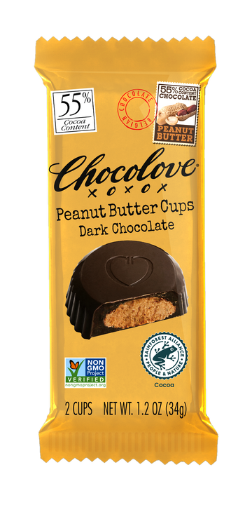 Dark Chocolate Peanut Butter Cups - 1.2 OZ