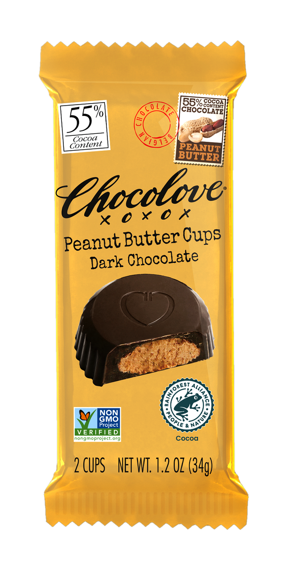 Dark Chocolate Peanut Butter Cups - 1.2 OZ