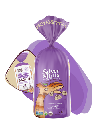 Organic Sprouted Cinnamon Raisin Bagels - 14 OZ