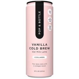Pop & Bottle Vanilla Oat Milk Latte + Collagen - 8 FO