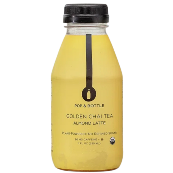 Pop And Bottle Golden Chai Tea Almond Milk Latte - 11 FO