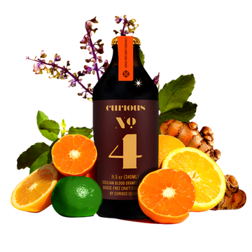 Curious No. 4 NONALCOHOLIC SICILIAN BLOOD ORANGE SPRITZ - 11.5 OZ