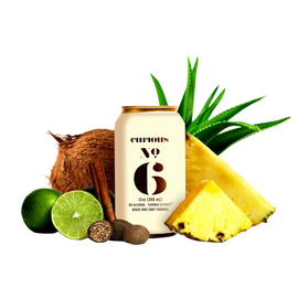 Curious No. 6 NONALCOHOLIC COCONUT PINEAPPLE PAINKILLER - 12 OZ