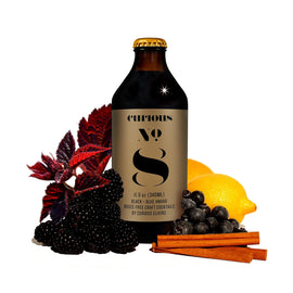 Curious No. 8 NONALCOHOLIC 'BLACK AND BLUE’ AMARO - 11.5 OZ