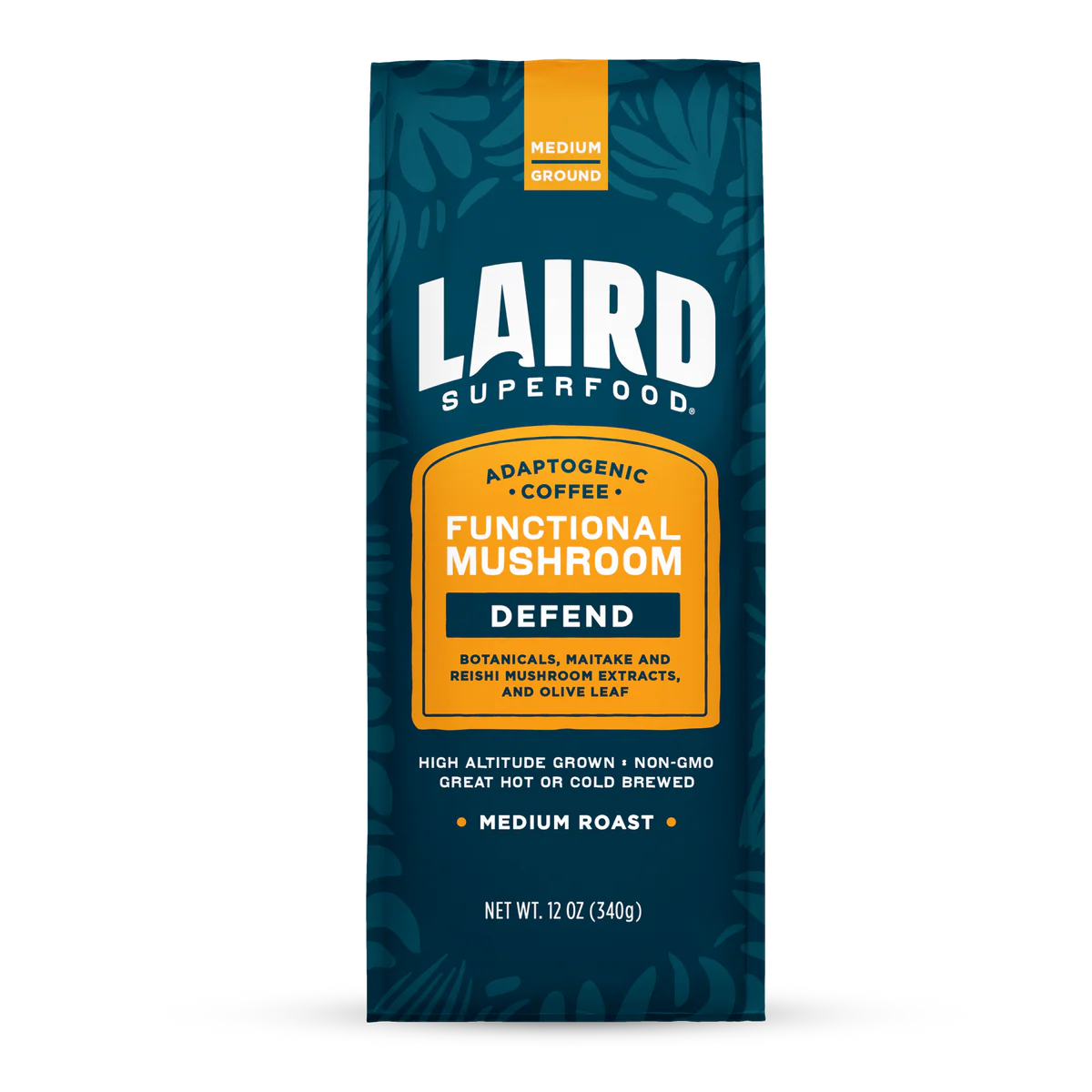 Laird DEFEND Functional Mushroom Medium Roast Coffee - 12 OZ