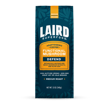 Laird DEFEND Functional Mushroom Medium Roast Coffee - 12 OZ